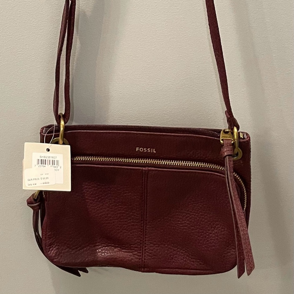 Fossil Burgundy Crossbody NWT